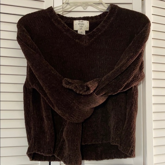 One Step Up CHENILLE Cropped Sweater S - Picture 7 of 11